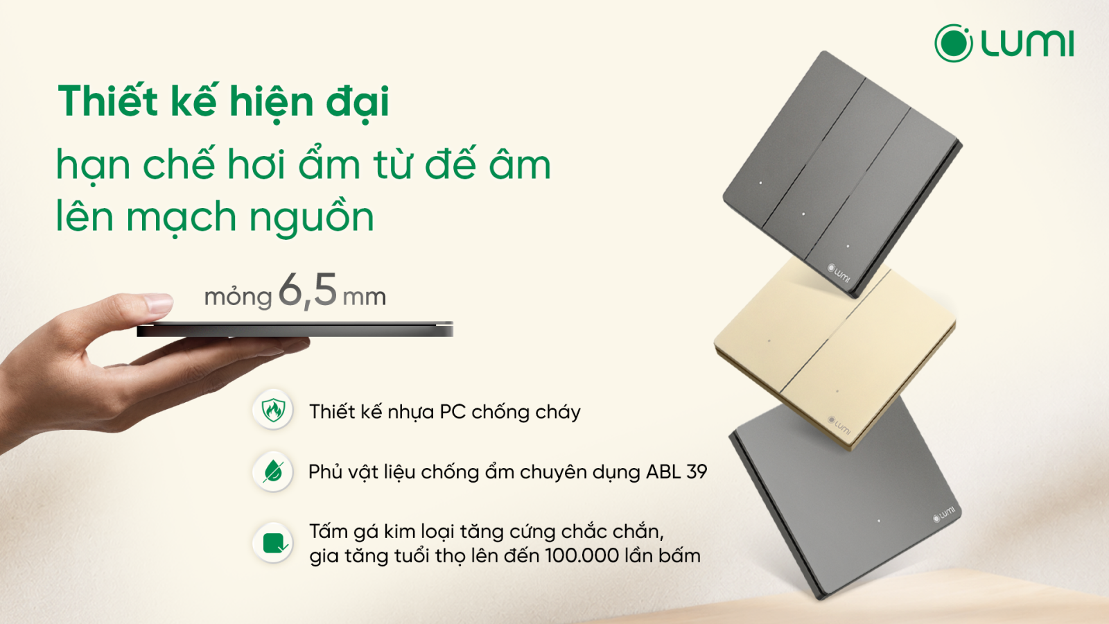 Công tắc Lumes Smarthome Vũng Tàu 5 Công tắc Lumes Smarthome Vũng Tàu 5